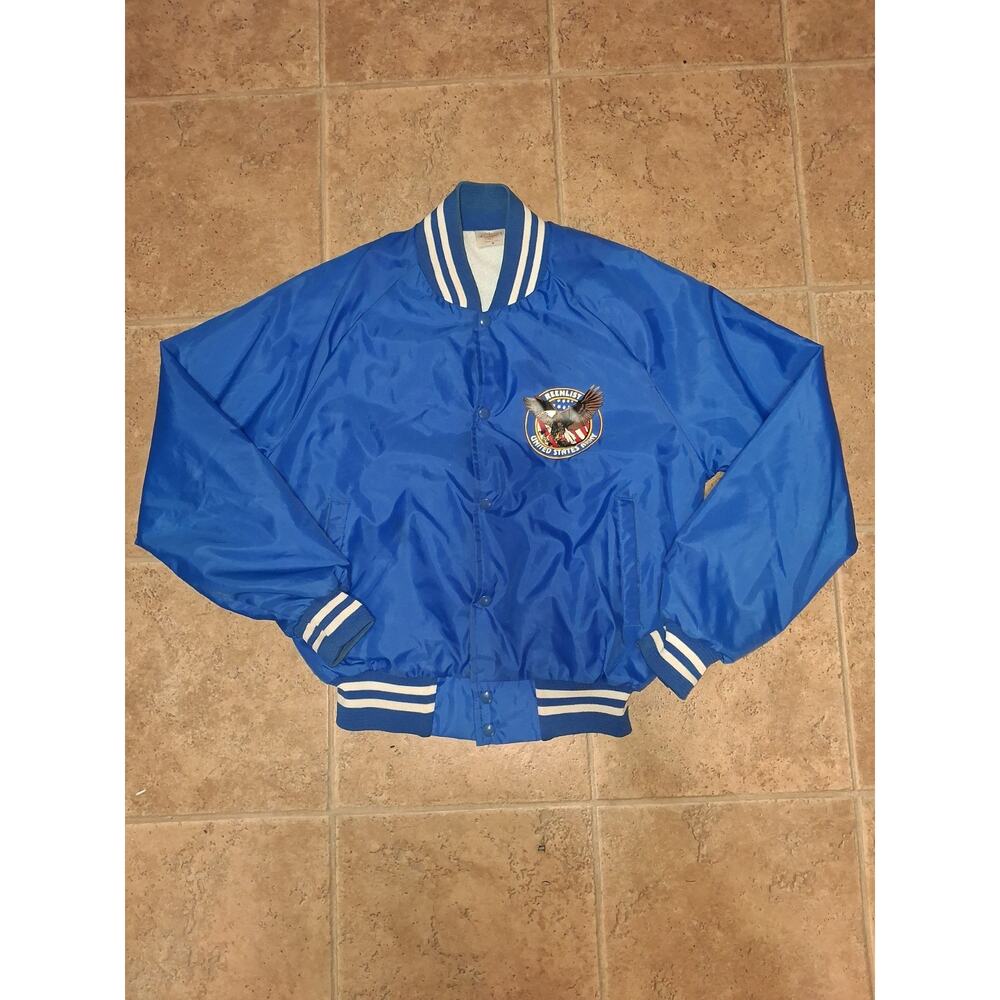 vintage us army bomber jacket Mens medium auburn sportswear